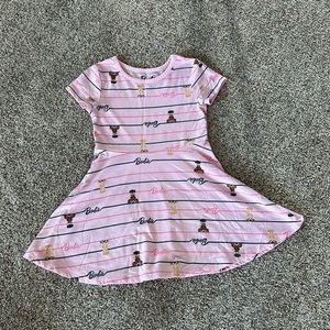 Girls Short Sleeve Barbie Dress